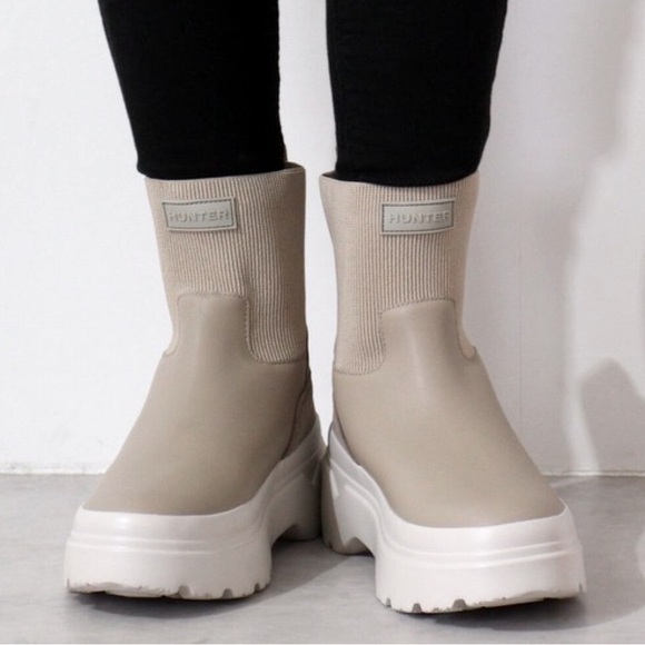 NWT Hunter Flatform Chelsea Boots Size 9 - Picture 13 of 16